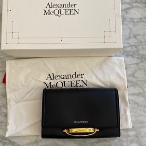 Black Story Clutch Bag Alexander McQueen